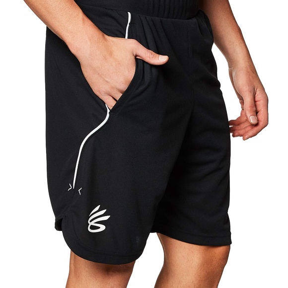 Under Armour Curry Brand UNDRT Splash Shorts 1362002 001 (Black/White) - Picture 6 of 9